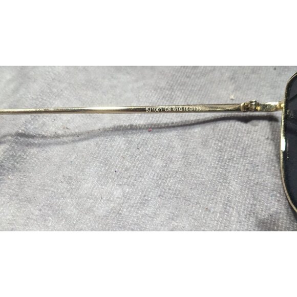 Sojos Abstract Aviator Gold Tone Rimmed Sunglasses - Picture 5 of 7